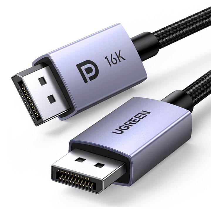 유그린 프리미엄 16K DP to DP V2.1 모니터케이블, 1개, 3m 유그린 프리미엄 16K DP to DP V2.1 모니터케이블, 1개, 3m