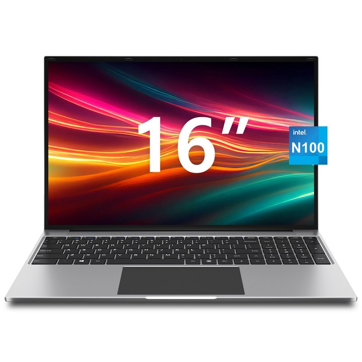 JUMPER 2025 노트북 16인치 화면 대형 셀러론 N100 512GB SSD 16GB RAM사무용 WIN11 home, 다크그레이, S7max N100, 512GB, 16GB, WIN11 Home