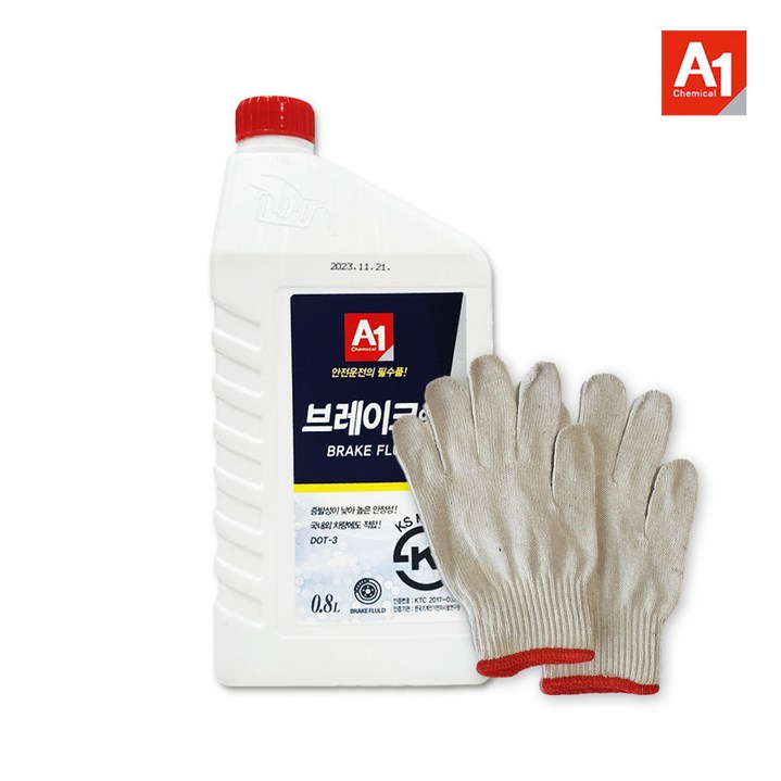 DOT3 브레이크액 브레이크 오일, 1개, A1 DOT-3 브레이크오일 0.8L