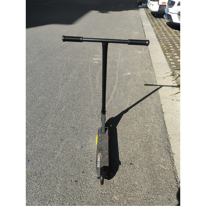 플레이션 성인용 스턴트 스쿠터 묘기용 EX7 옵션 프로 묘기킥보드 검정색 단일상품 취미