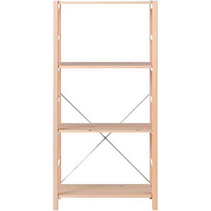 MUJI 무인양품 우드 진열대 수납 조립식 스탠드선반 58 x 26 x 120cm