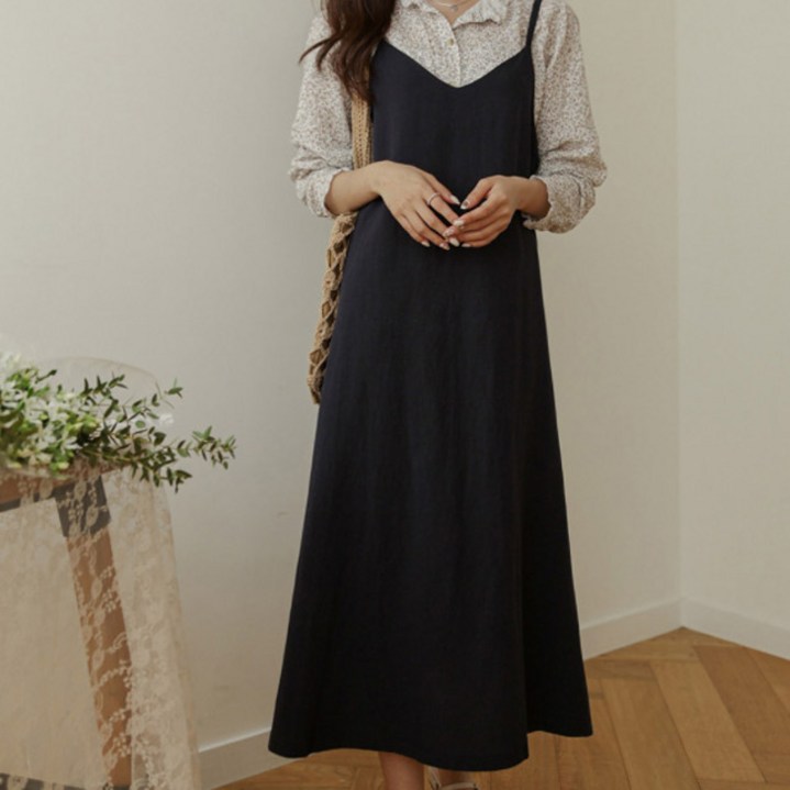 D1098 모드칸 빅사이즈 뷔스티에 롱원피스 44110