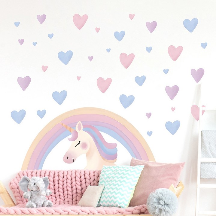 태쓰 아이방 꾸미기 인테리어 벽 데코 스티커