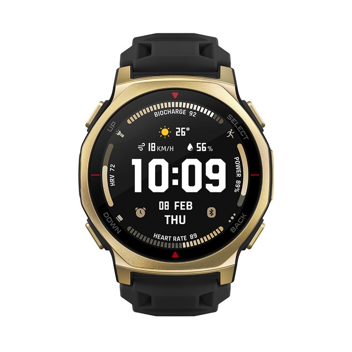 어메이즈핏 스마트워치 TREX 3 PRO, GPS  블루투스, 4.4cm, 블랙 골드