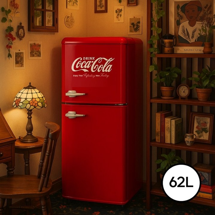 코카콜라 레트로 미니 냉장고 소형 냉동고 사무실 원룸 카페 자취방 인테리어 2026년형