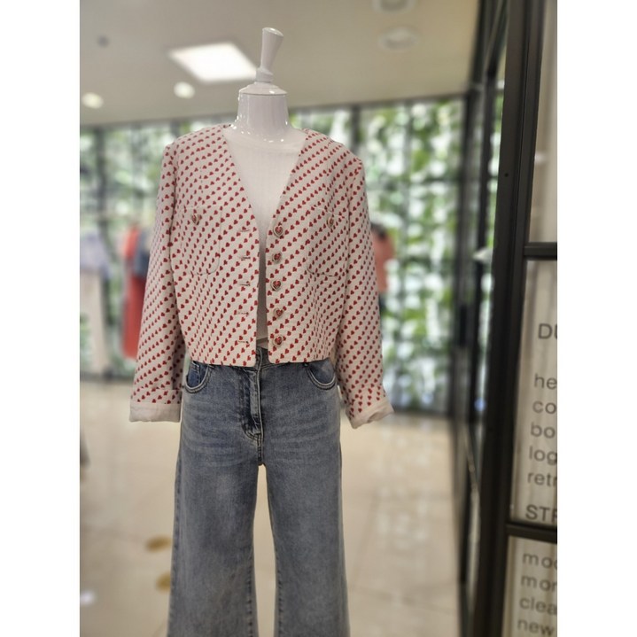 [듀엘] DEWE 하트 크롭자켓 D2611MSF009 NC일산