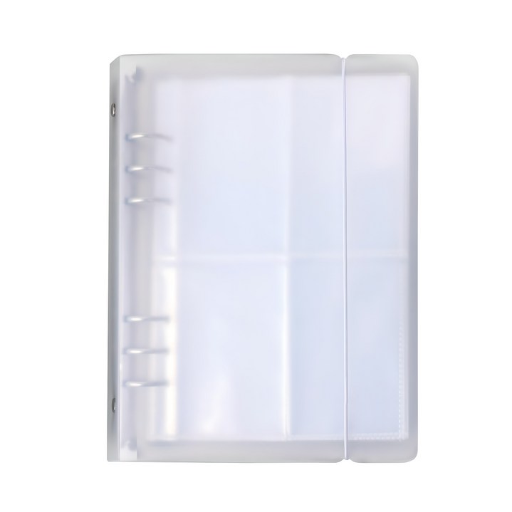 워너디스 6공 스티커 바인더 A5  양면 속지 40p 세트, 화이트, 1세트