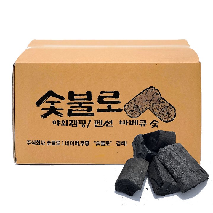 숯불로 바베큐 참숯, 20kg, 1개