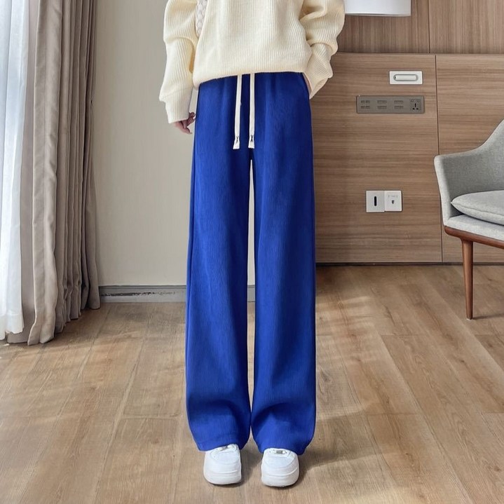 레이지데이즈 여성 와이드팬츠 골지 통바지 코듀로이 골덴 밴딩 바지