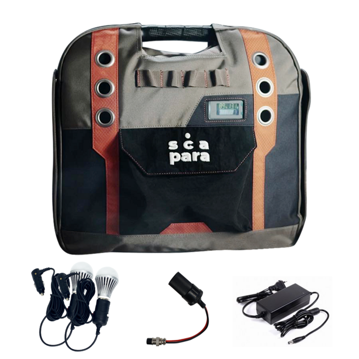 스카파라 1550W 캠핑 차박 파워뱅크 인버터 인산철 배터리 차박용품 캠핑용 리튬인산철 올인원 인산철밧데리, 1세트, 1개입