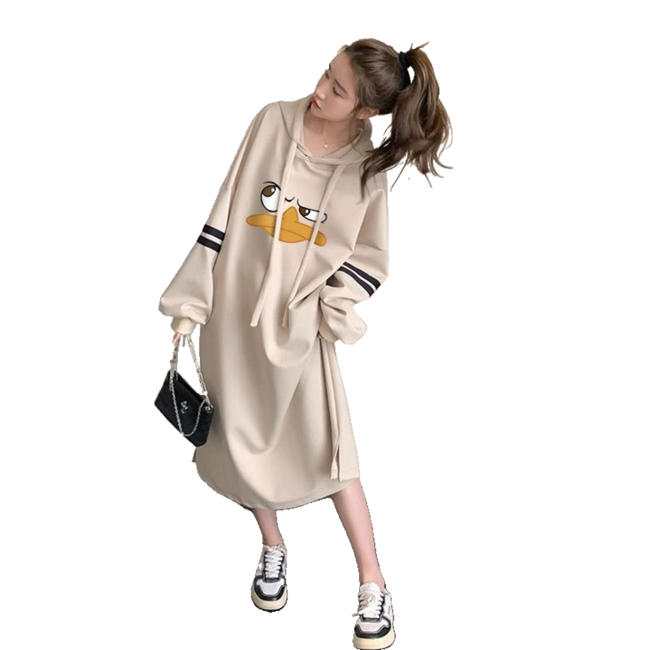 여성용 일자형 원피스 환절기 빅 사이즈 데일리룩 긴팔 원피스 뉴타임즈 1230YD17M