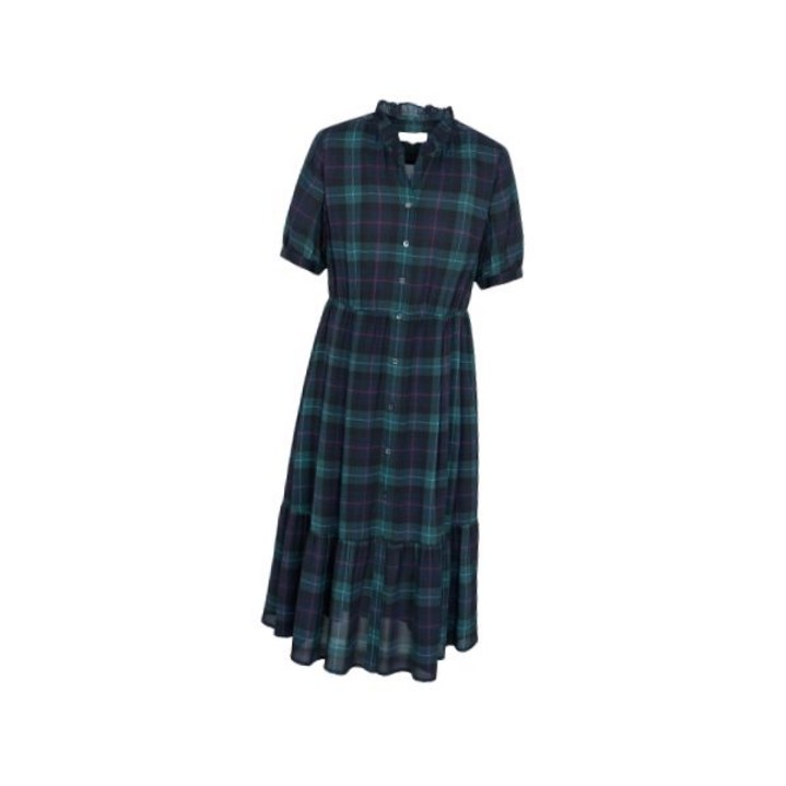 [정품] 빈폴 레이디스 타탄체크 폴리 쉬폰 원피스 - 네이비 (BF5771C03R) {균일가 딜}