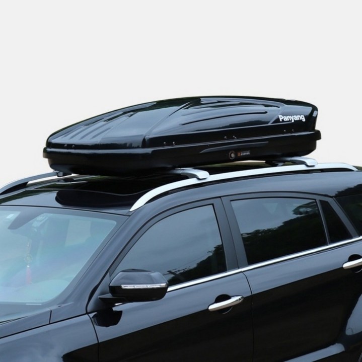 캠퍼트랙 탑박스 루프박스 차량용 자동차 루프탑 캐리어 대용량 수납 트렁크 가로바 포함 양방향 개폐 2중잠금 가로바 포함 SUV 캠핑 루프탑, 1개, 블랙