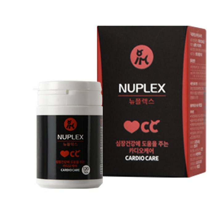 뉴플렉스 카디오 반려동물 영양제 120정 30g, 심장케어, 1개 뉴플렉스 카디오 반려동물 영양제 120정 30g, 심장케어, 1개
