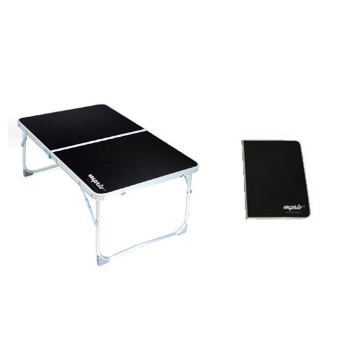초경량접이식테이블 접이식 미니 테이블 + 휴대용 가방 세트, 블랙