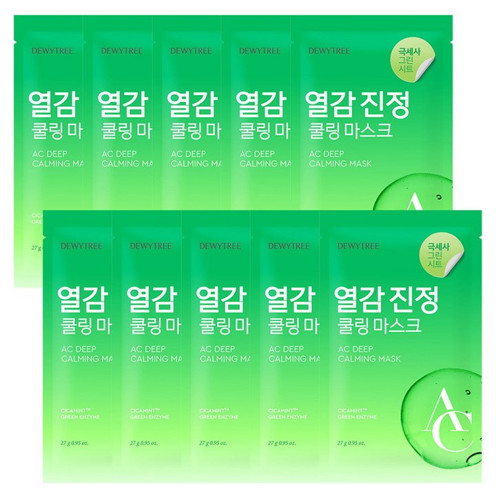 듀이트리 AC 딥 진정 마스크, 1개입, 10개