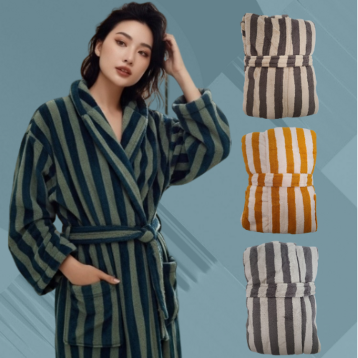 KINCODE 2025 남여 공용 퀵 드라이 데일리 로브 샤워가운, 1개, 오렌지