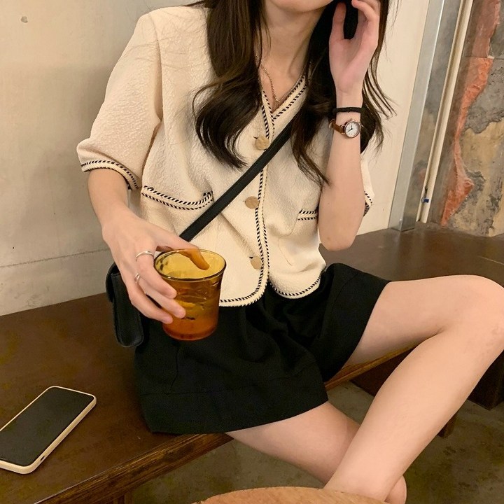 완스몰 여성용 이오르 노카라 반팔 자켓 완스몰 여성용 이오르 노카라 반팔 자켓