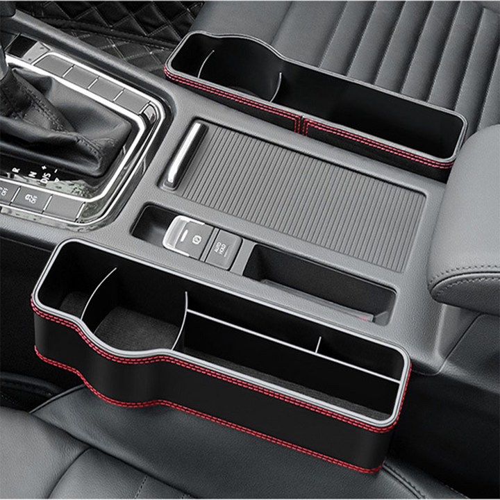 샵스토어 BMW 520d 차량용슬림포켓 스퀘어포켓시트틈새컵홀더, 1개, 보조석블랙