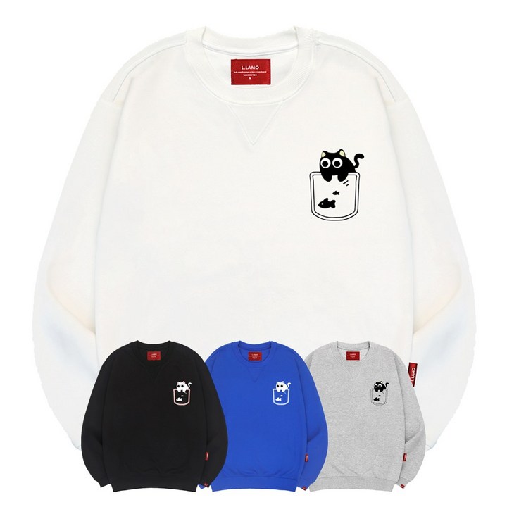 엘라모 포켓 냥 맨투맨