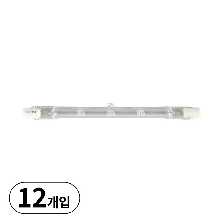 오스람 막대할로겐램프 할로라인 HALOLINE 64706 R7s 118mm 500W, 12개