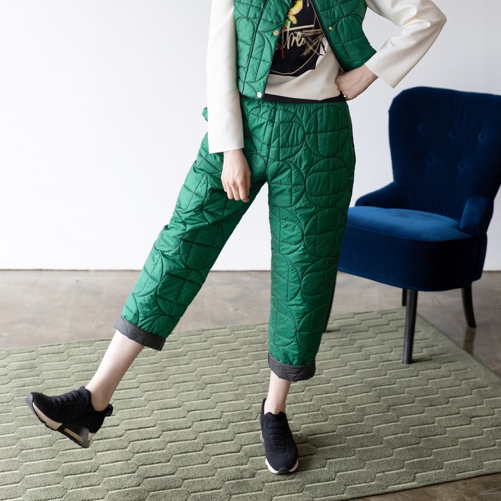 디아스토리 A로고 패딩 팬츠 AGWOPT80