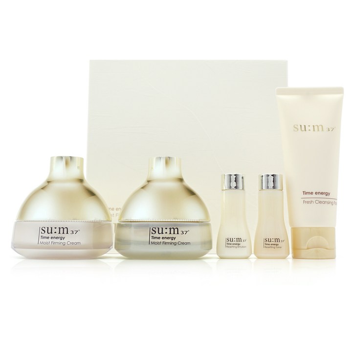 숨37도 타임 에너지 모이스트 퍼밍 크림 130ml 대용량 스페셜세트, 130g, 1개