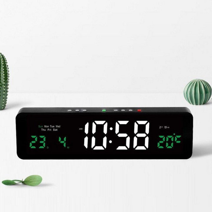 GPS 디지털 전자시계 사무실 탁상 대형 무소음