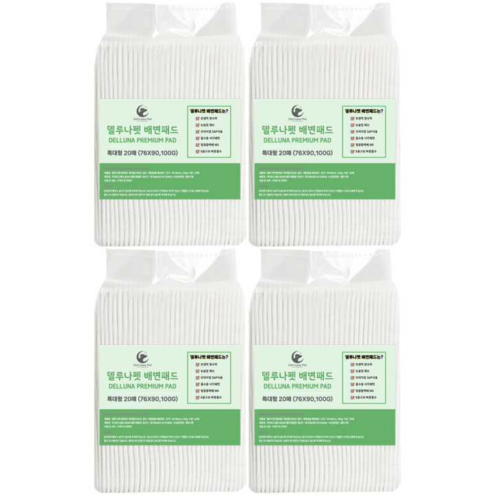델루나펫 강아지 배변패드 특대형90X76cm,100g