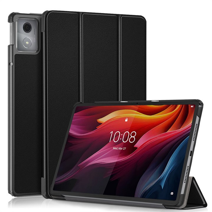 레노버 탭 K11 플러스 케이스 11.45 인치 Coque tb352fu 용 Trifold 자기 가죽 하드 스마트 커버