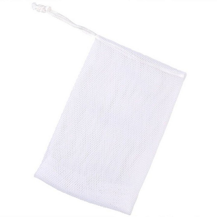 4겹 비누 거품망 폼클렌징 풍성한 버블망, 100개, 화이트 10x15cm