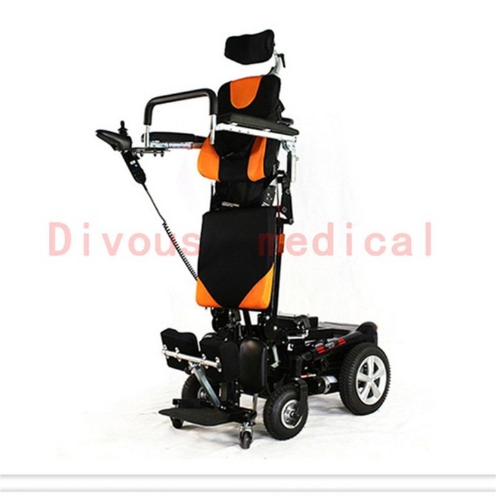 전동 횔체어 노인용 장애인용 지능형 휠체어 장애인 노인 물리 치료 재활 전기 서있는 6