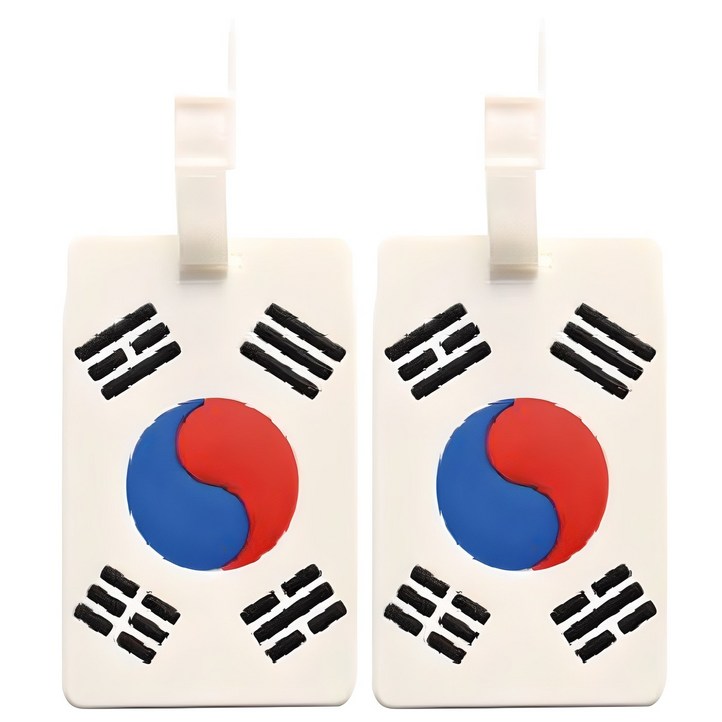 트래블큐브 여행가방 플래그 네임택 2개 트래블큐브 여행가방 플래그 네임택 2개