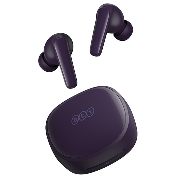 QCY T13X APP 블루투스 이어폰, QCYT13X APP, 바이올렛