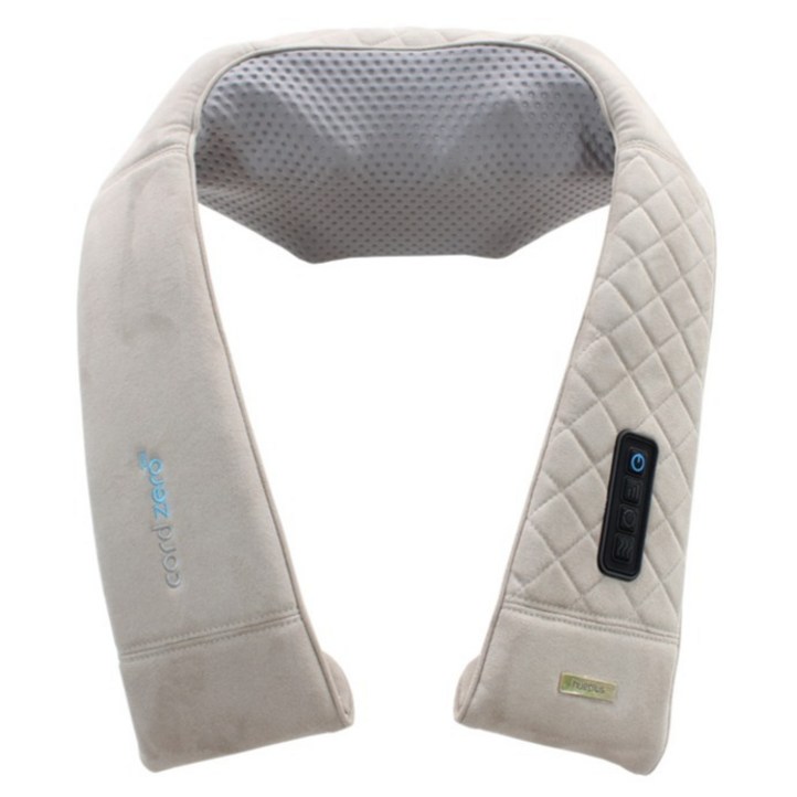 휴플러스 3 in 1 무선 듀얼 태핑 목 어깨 안마기 Cordzero3300, Cordzero3300, 단일 색상