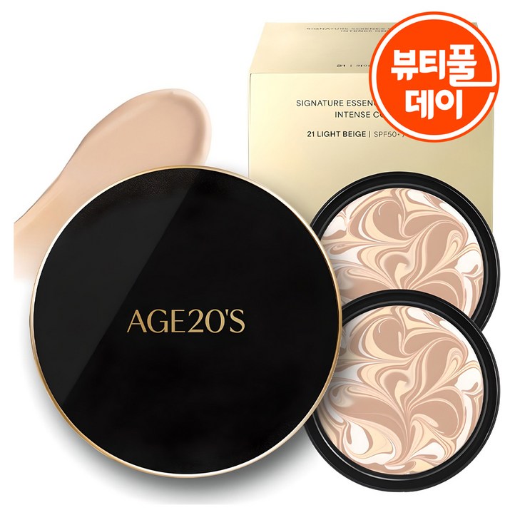 에이지투웨니스 시그니처 에센스 커버 팩트 인텐스 케이스 1p 리필 14g 2p 세트