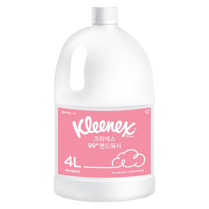 크리넥스 99 거품형 핸드워시 워터리플라워향, 4L, 1개