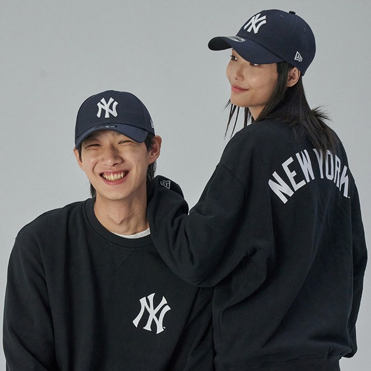 뉴에라 남녀공용 MLB LA 다저스 베이직 로고 맨투맨 148815