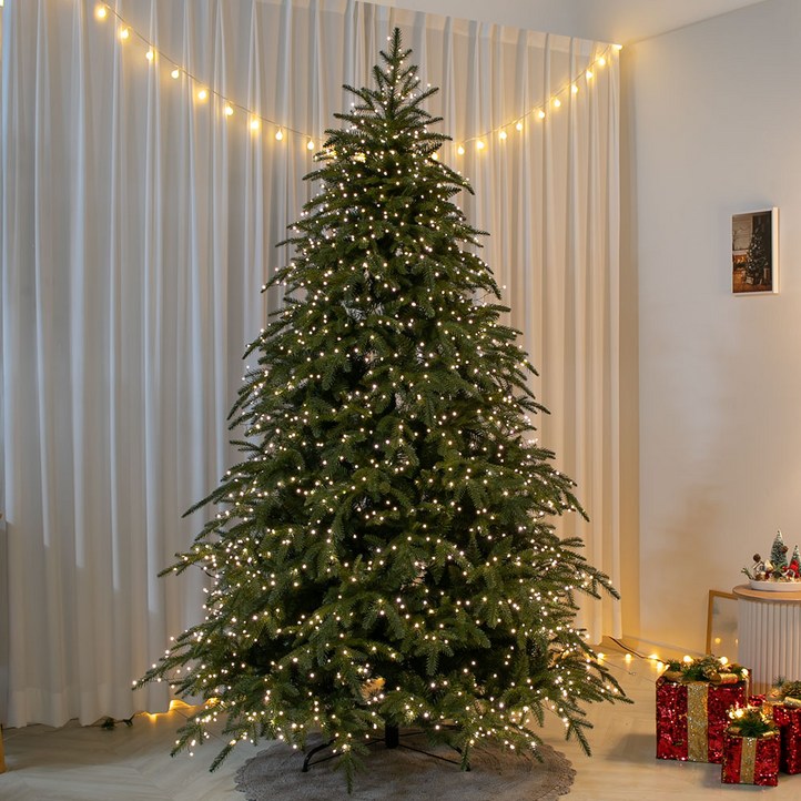 플라워트리 크리스마스 캐롤라이나 트리 내추럴 드롭형