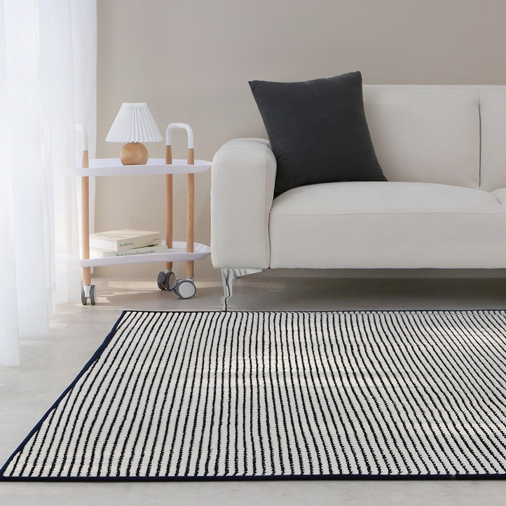 레시앙뜨 포인트 단모 워셔블 러그 카페트