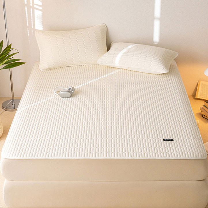 리진 항균 콩섬유 방수패드 슈퍼싱글 120X200cm, 아이보리