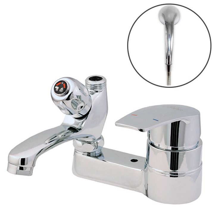 비욘드퍼니싱 투홀 세면대 수전 샤워기 겸용 국내생산 KC인증 MWL500