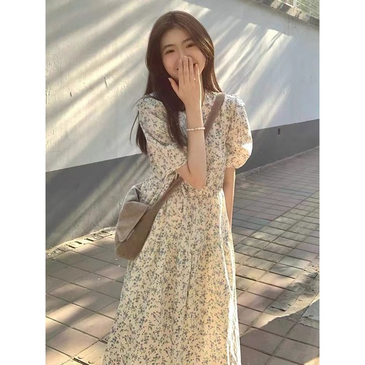 바캉스 분위기 플라워 원피스