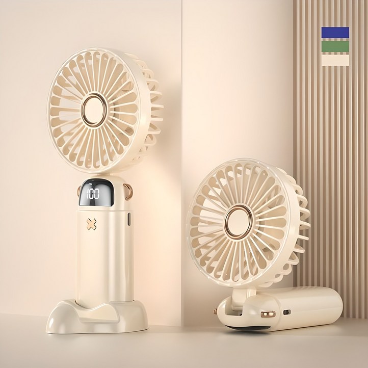 NUNUHANA USB충전팬 휴대용 탁상용 목걸이 핸디 선풍기