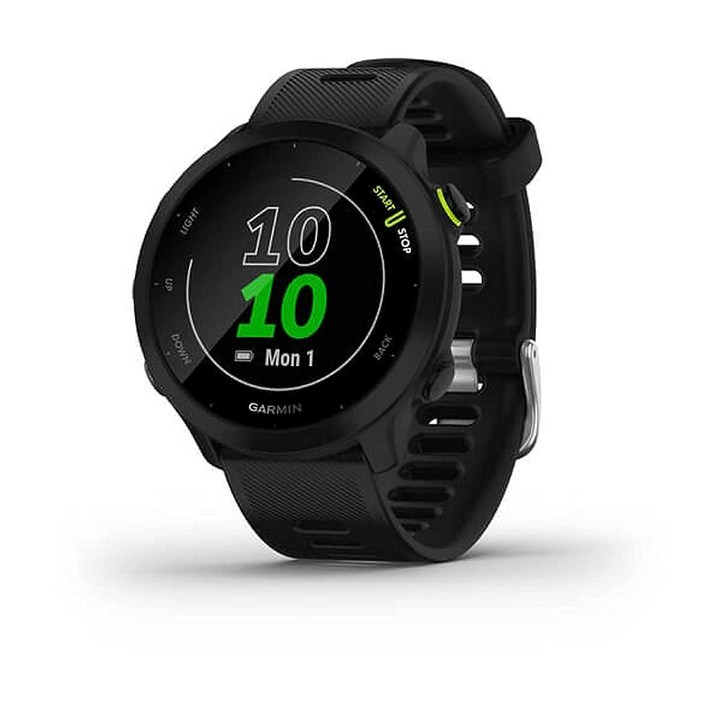 Garmin 포러너 55 GPS 러닝 워치 블랙 일일 권장 운동이 포함 최대 2주의 배터리 수명 101686
