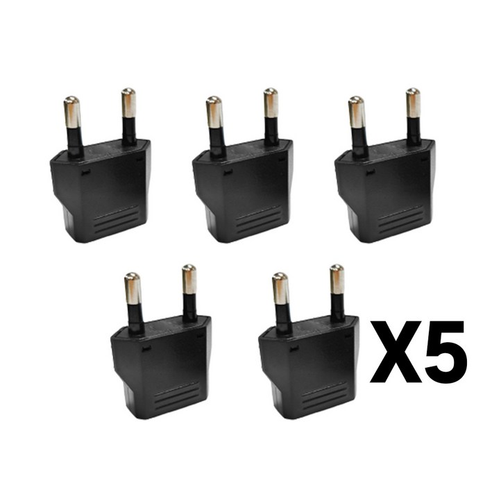 5개 eu 돼지코 플러그 한국 us 유럽형 유럽 변환 어댑터 110v 220V 국내 4.8