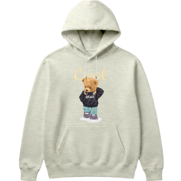 LARIX 래릭스 에센셜컷 귀여운 곰돌이 후드티