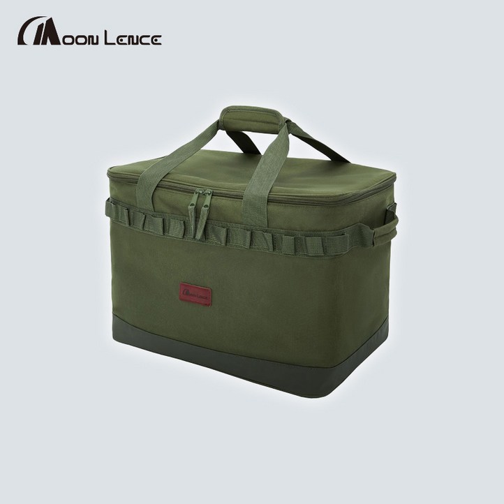 Moon Lence 대용량 캠핑 수납 가방 36L, 1개, 그린, 1단