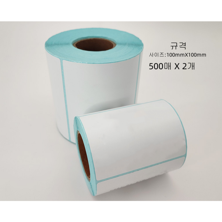 아이뉴 바코드프린터용 택배용 쇼피용 감열 라벨지 500p X 2개, 100 x 100