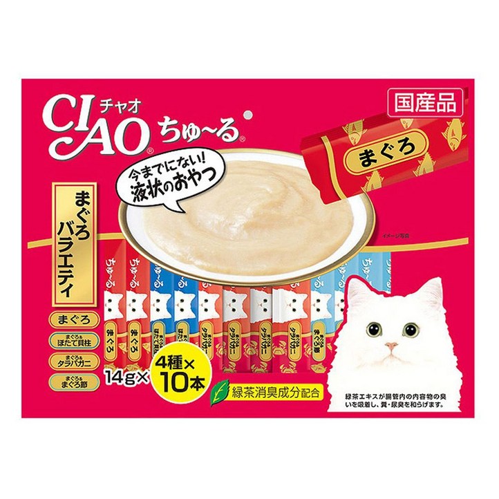이나바 CIAO 챠오 츄르 참치 버라이어티 40P, 1개, 참치 이나바 CIAO 챠오 츄르 참치 버라이어티 40P, 1개, 참치